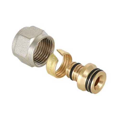 Соединитель коллекторный обжимной для м./п. трубы 16 (2,0) | код. VTc.710.N.1604 | VALTEC Соединитель коллекторный обжимной для м./п. трубы 16 (2,0) | код. VTc.710.N.1604 | VALTEC