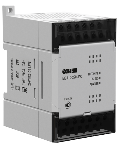 Модуль аналогового ввода МВ110-220.8АС | код 60610 | ОВЕН Модуль аналогового ввода МВ110-220.8АС | код 60610 | ОВЕН