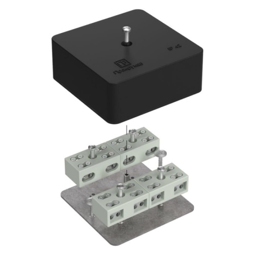 Коробка огнестойкая разветвительная для кабель-канала 40-0450-FR6.0-4-8-Р Е15-Е60 RAL9005 75х75х30 (87 шт/кор) Промрукав | код 40-0450-9005-FR6.0-4-8-Р | ПРОМРУКАВ Коробка огнестойкая разветвительная для кабель-канала 40-0450-FR6.0-4-8-Р Е15-Е60 RAL9005 75х75х30 (87 шт/кор) Промрукав | код 40-0450-9005-FR6.0-4-8-Р | ПРОМРУКАВ