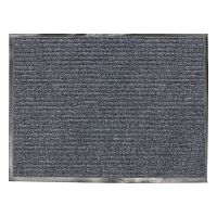 Коврик входной ворсовый влаго-грязезащитный, 90х120 см, толщина 7 мм, серый, VORTEX | код 601709 | VORTEX