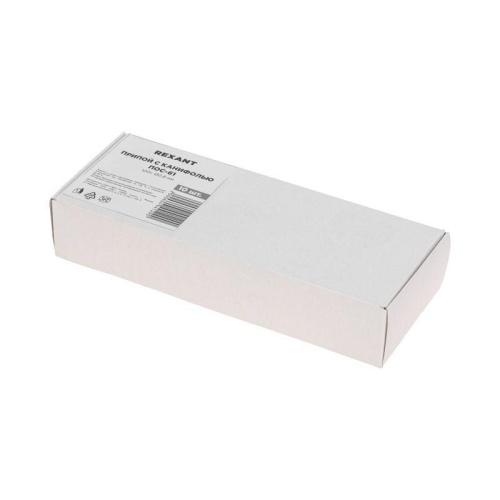 Припой с канифолью ПОС-61, 100г, 0,8мм, (олово 61%, свинец 39%), катушка | код 09-3170 | REXANT фото 7