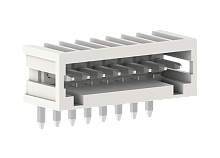 425308 Вилки на плату MCS вертик.,шаг 2.5мм, 8 конт., бел., шт | код 425308 | SUPU