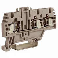 Клемма пружинная проходная DKC Quadro 2,5мм?, серый, ZHM510GR | код. ZHM510GR | DKC