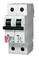 Автоматический выключатель ETIMAT 10 DC 2p C 63A (6 kA) | код 002138722 | ETI