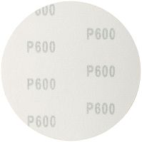 Круг шлифовальный сплошные (липучка) алюм./оксид 125мм (уп.5шт) Р 600 FIT 39673