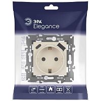 Розетка Elegance 14-4108-02 2P+E 16A-250В со шторками с USB type-A+C 5В-3А слоновая кость | код Б0067725 | ЭРА