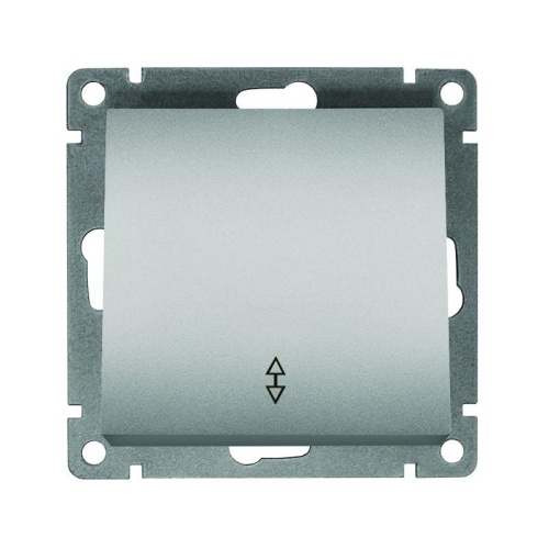 Переключатель проходной 1-кл. СП Афина 10А IP20 механизм серебр. | код A0025-S | Universal Переключатель проходной 1-кл. СП Афина 10А IP20 механизм серебр. | код A0025-S | Universal