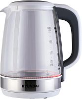 Чайник электрический Hyundai HYK-G8880 2л. 2200Вт серый/серебристый корпус: стекло | код 1980867 | HYUNDAI