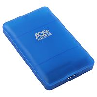 USB 3.0 Внешний корпус 2.5 SATAIII HDD/SSD AgeStar 3UBCP3 (BLUE) USB 3.0, пластик, синий, безвинтовая конструкция | код 3UBCP3 (BLUE) | AgeStar