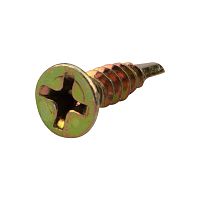 Саморез оконный KRANZ сверло, 3.9х16, желтый цинк, короб (1000 шт./уп.) | код KR-01-3722-002 | KRANZ