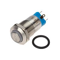 Кнопка антивандальная 12 12В Б/Фикс (4с) (ON)-OFF красная REXANT | код 36-3210 | REXANT