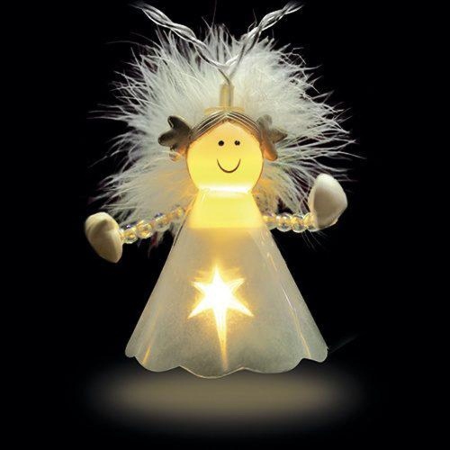 Гирлянда "Ангелы" ANGLD16-WW 8шт 16 бел. LED 2.1м | код 4690601035493 | SHLights