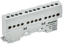 TEKFOR Шина L фаза изолированная на универсальном держателе 6х9-12-Ср IEK | код TF-NN10-12-KL-K03 | IEK