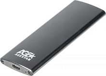 Внешний корпус SSD AgeStar 3UBNF2C SATA III USB 3.1 USB3.1 алюминий черный M2 2280 B-key | код 1173672 | AgeStar