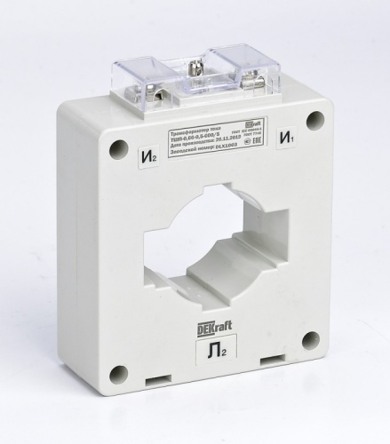 Трансформатор тока ТШП-0,66 0,5S 750/5 10ВА, диаметр 60мм | код 50114DEK | DEKraft Трансформатор тока ТШП-0,66 0,5S 750/5 10ВА, диаметр 60мм | код 50114DEK | DEKraft