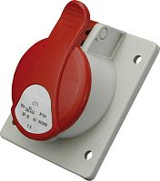 Розетка встраиваемая EE-1643 IP54 (16A, 400V, 3P+PE) | код 004482077 | ETI