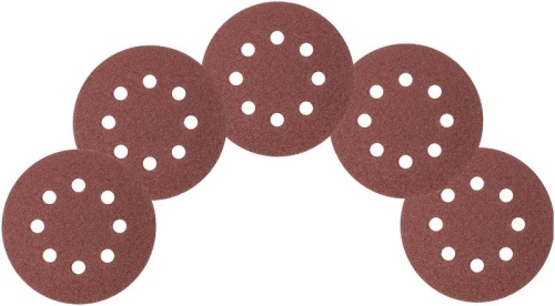 Круги шлифовальные с отверстиями (липучка), алюминий-оксидные, 125 мм, 5 шт Р 36 | код 39781 | FIT фото 6