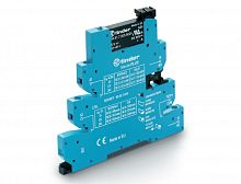 Интерфейсный модуль (сборка 34.81.7.060.9024 + 93.63.7.125), твердотельное реле, серия MasterPLUS, выход 6A (24В DC), питание 110-125В DC, категория защиты IP20, винтовые клеммы | код 393071259024 | FINDER