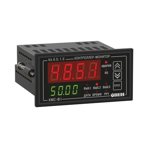 Прибор электроизмерительный цифровой (мультиметр). КМС-Ф1.Щ2.РРИ | код 42016 | ОВЕН