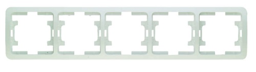 Mimoza Рамка 5 постов белая | код 22059 | Makel