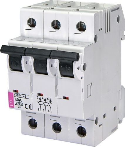 Ограничитель тока OSP-6 40A 3p (6kA) | код 002185036 | ETI