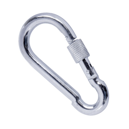 Карабин пожарный с фиксатором 8 мм (DIN 5299D) (1 шт/уп) Промрукав | код PR08.25084 | ПРОМРУКАВ