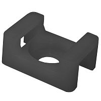 Держатель кабеля пластиковый RUICHI STM-1B, 10х15 мм, чёрный | код 113004 | Ruichi