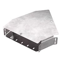 Угол горизонтальный 45 градусов с крышкой Стандарт 300х80 Промрукав | код PR16.0430 | ПРОМРУКАВ