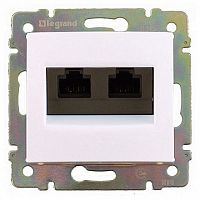 Розетка компьютерная 2xRJ45 Cat.5 VALENA DIY, белый | код. 694292 | Legrand