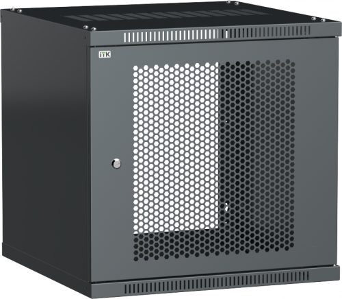 ITK Шкаф LINEA WE 15U 600x650мм дверь перфорированная черный | код LWE5-15U67-PF | ITK by IEK