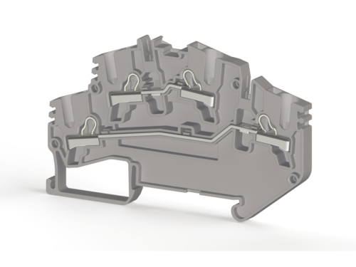 307 699, Клеммник двух ярусныйпружинный быстрозажимной (Push in), 2,5 мм.кв., PYK 2.5_M2F (Серый) | код 0.0.0.3.07699 | KLEMSAN 307 699, Клеммник двух ярусныйпружинный быстрозажимной (Push in), 2,5 мм.кв., PYK 2.5_M2F (Серый) | код 0.0.0.3.07699 | KLEMSAN