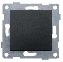 Переключатель проходной 1-кл. СП Ugra 10А 250В механизм графит | код С11В4-010 | GUSI