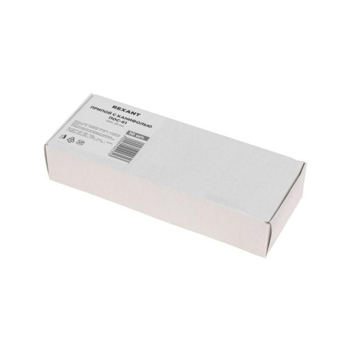 Припой с канифолью ПОС-61, 100г, 1мм, (олово 61%, свинец 39%), катушка | код 09-3171 | REXANT фото 7