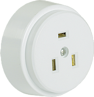 Розетка разборная для плиты 2P+PE, с заземлением, 32А, белый, ERP10-32-01-K01 | код. ERP10-32-01-K01 | IEK