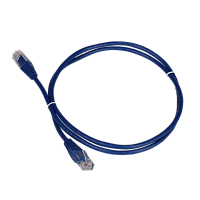 Патч-корд TWT UTP кат.5e, с заливными колпачками, 7.0 м, синий | код TWT-45-45-7.0-BL | TWT