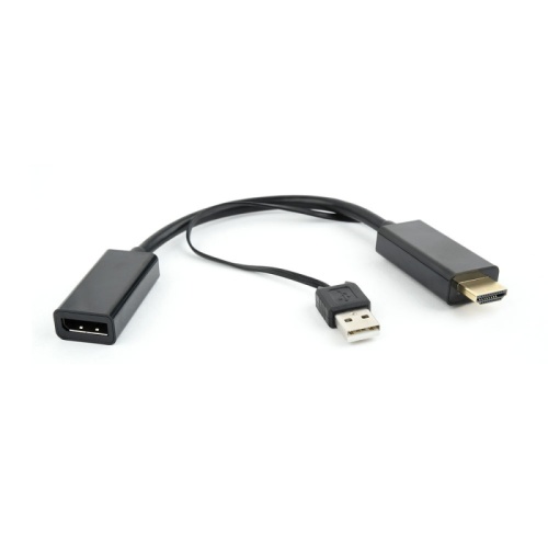 Конвертер HDMI->DisplayPort, Cablexpert DSC-HDMI-DP, HD19M+USBxHD20F, черный | код DSC-HDMI-DP | Cablexpert Конвертер HDMI->DisplayPort, Cablexpert DSC-HDMI-DP, HD19M+USBxHD20F, черный | код DSC-HDMI-DP | Cablexpert