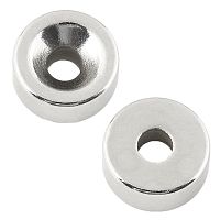 Неодимовый магнитный диск 20х5 мм с зенковкой 10х4,5 мм (упаковка 2 шт.) | код 72-3603 | REXANT