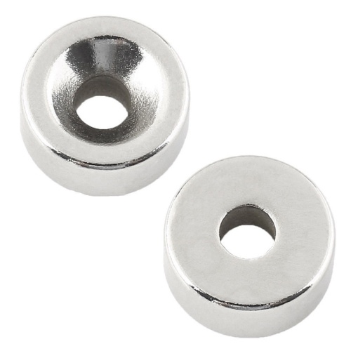 Неодимовый магнитный диск 20х5 мм с зенковкой 10х4,5 мм (упаковка 2 шт.) | код 72-3603 | REXANT