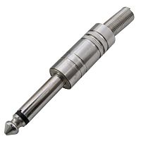 Разъём аудио SZC-0037/6.3 мм mono, металлический | код 107100 | SZC