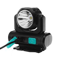 Фонарь налобный LED53401 аккум. 3.7В COB+LED 3.5Вт 4 реж. Type-C бокс черн. Camelion 15749
