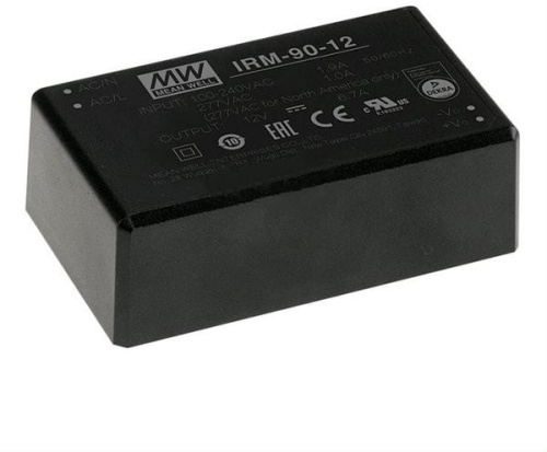 Источник питания AC-DC, 85.05Вт, вход 80…305В AC, 47…63Гц / 113…431В DC, выход 15В/5670мА, КПД 92.5%, изоляция 4000В AC, в корпусе 87х52х29.5мм, -30…+80С | код IRM-90-15 | MeanWell Источник питания AC-DC, 85.05Вт, вход 80…305В AC, 47…63Гц / 113…431В DC, выход 15В/5670мА, КПД 92.5%, изоляция 4000В AC, в корпусе 87х52х29.5мм, -30…+80С | код IRM-90-15 | MeanWell