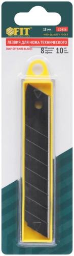 Лезвия сегментированные черненые криогенная закалка, 18 мм (10 шт) | код 10436 | FIT фото 3