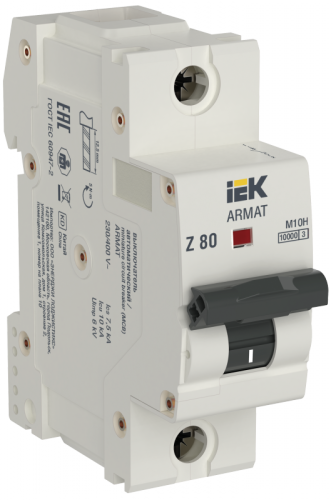 ARMAT Авт. выкл. M10H 1P Z 80А IEK | код AR-M10H-1-Z080 | IEK ARMAT Авт. выкл. M10H 1P Z 80А IEK | код AR-M10H-1-Z080 | IEK