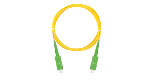 Шнур NIKOMAX волоконно-оптический, соединительный, одномодовый 9/125мкм, стандарта OS2, SC/APC-SC/APC, одинарный, LSZH нг(A)-HFLTx, 2мм, желтый, 2м | код NMF-PC1S2C2-SCA-SCA-002 | NIKOMAX