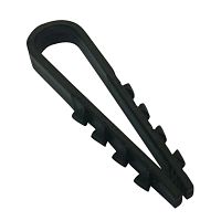 Дюбель-хомут(нейлон) ДХ 5-10 (ч) (100шт.) | код 59544 | Fortisflex