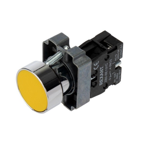 Кнопка XB2 желт. NO | код 36-5521 | Rexant
