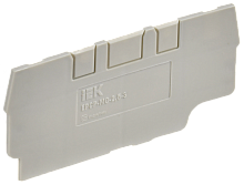 Заглушка для CP-MC 3 вывода 2,5мм2 серая IEK | код YCT22-00-3-K03-002-ZGL | IEK