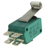 Микропереключатель с планкой и роликом RUICHI MSW-07, ON-(ON) 6P-2x3, 5 А, 250 В | код 61847 | Ruichi