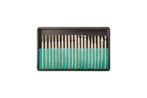 Шарошки, усиленная сталь с алмазным напылением, штифт диаметр 3 мм, 20 шт | код 36485 | FIT Шарошки, усиленная сталь с алмазным напылением, штифт диаметр 3 мм, 20 шт | код 36485 | FIT