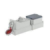 Розетка настенная с механической блокировкой и DIN-рейкой на 6 модулей WSD IP67 16А 3P+E 400В | код DIS5681686 | DKC